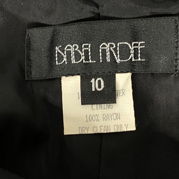 Isabel Ardee Pants Black Satin Straight Leg 10 - Picture 10 of 10
